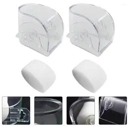 Watch Boxes 2 Pcs Clear Plastic Organizer Box Display Container Holding Bracelet Holder Foam Pillow Men Women Storage