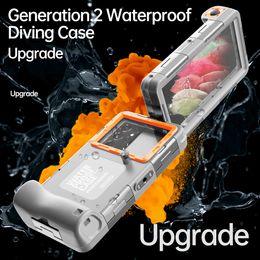 iPhone Waterproof Case Snorkelling Diving Phone Case for iPhone 15 14 13 12 11 Pro Max & Samsung Galaxy Note Ultra Plus Professional 15m/50ft
