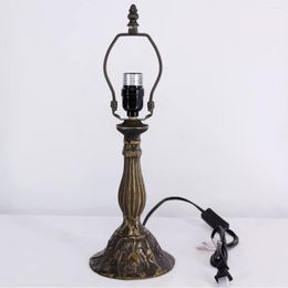 Table Lamps WERFACTORY Lamp Base Replacement Only Wide 6 Height 18 Inch Fit For 8 10 12 Tiffany Style Stained Glass Lampshade