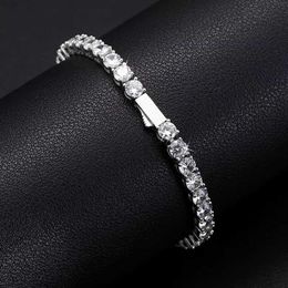 New Arrival Women Jewellery Vvs Moissanite Diamond Cluster Tennis Bracelet Iced Out Lab Grown Diamond Tennis Bracelet257D