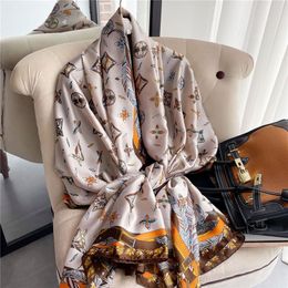 Trendy Letter Jacquard Long scarf Double Side Colour Scarves Designer Women Cashmere Wrap Large Size 180 90CM291l