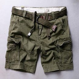 Men's Shorts Cargo Short Men 2023 Fashion Designer Summer Quality Breeches Bermuda Male Cotton Multi Pocket Retro Casual