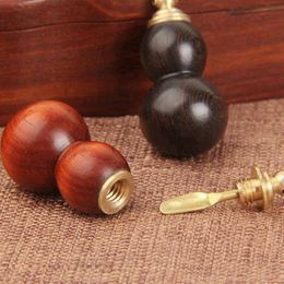 New Style Mini Smoking Natural Wooden Dry Herb Tobacco Snuff Snorter Sniffer Hand Bottle Wood Stash Case Dabber Spoon Scoop Cigarette Pipes Snuffer Holder