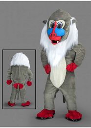 Adult Size High Quality Colourful Monkey Mascot Costume Christmas Halloween Animation Performance Props
