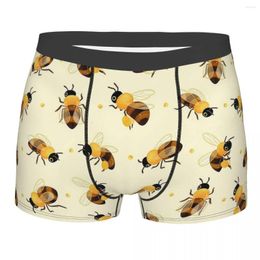 Underpants Honey Bees Breathbale Panties Male Underwear Sexy Shorts Boxer Briefs