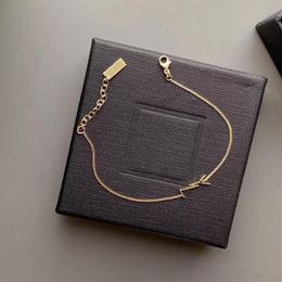 Designer Gold Chain Bracelet Womens Bracelets Love Jewellery Luxury Letter Pendant Y Bracelet For Women Charm Earring Wedding G220522642