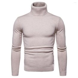 Men's Sweaters Turtleneck Cashmere Sweater Men 2024 Autumn Winter Casual Solid Color Classic Knitwear Robe Pull Homme Pullover