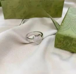 2023-Band Rings letter G homme fashion men woman diamond moissanite engagementcci original packaging 925 silver love heart design love ring