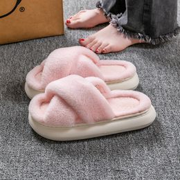 Damenschuhen Band Weiche Plüsch Fleece Piners Pink House Innen- oder Außen-Mopp Open Tou House Schuhe fester Schuhform Größe 36-41