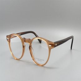 luxury- Sunglasses Frames ov5186 plank frame glasses frame restoring ancient ways oculos de grau men and women myopia eyeglasses f195x