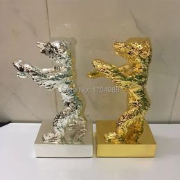 Decorative Objects Figurines Berlin golden bear movie award metal craft souvenir home decoration engraving TV MOVIE Character awards 230928