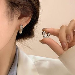 Stud Earrings Trend Korean Simple Cute Heart-shaped For Women 2023 Summer Fashion Ear Accessories Jewelry Girts