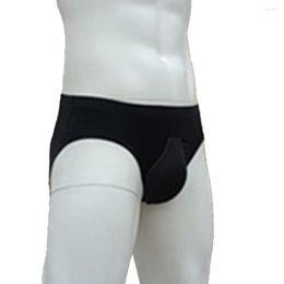 Underpants Sexy Men Briefs Sponge Pad U Pouch Thong Seamless Hight Cut Thongs Soft Elasticity Panties Solid Lightweight Thin Underwear