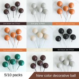 Cake Tools Topper MULTI Ball Happy Birthday DIY Cupcake Flag Wedding Decoration Christmas Baby Shower Supplies