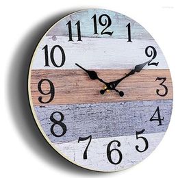 Wall Clocks Clock Kitchen Battery Operated Rustic Vintage-Clock For Bathroom Bedroom