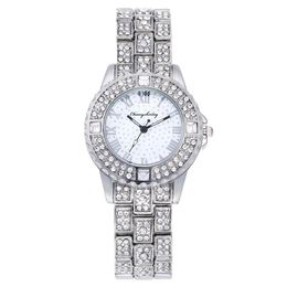 Men and women watches quartz movement iced out casual dress clock all diamond watch battery Analogue wristwatch splash waterproof sh300q