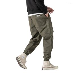 Pantaloni da uomo Tasche laterali da uomo Cargo Primavera Autunno Pantaloni da jogging casual Hip Hop Pantaloni sportivi streetwear moda stile coreano