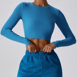 Active Shirts Casual Running Sports T-Shirt Cotton Long Sleeve Breathable Fitness Shirt Slim Yoga Tops Women's Gym Workout Clothes