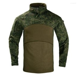 Men's Hoodies Mens Militray Combat Uniform Camouflage Army Long Sleeved T-Shirt Special Force Male Tops Breathable Quick Drying Men Clothes