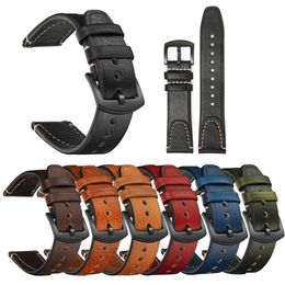 Watch Bands Genuine Leather Straps For Huawei gt2 Wristband 20mm 22mm Bracelet Galaxy 4 Men Strap 230928