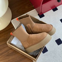 Designer Classic Ultra Mini Deep boots Boots Snow Boot Platform Short Women Men Fur Sheepskin Tasman Tazz Chestnut Sand Mustard Seed Beige Australian Winter