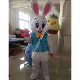 2024 Halloween Easter Bunny Mascot Costume High Quality Cartoon theme character Carnival Adults Size Christmas Birthday Party Fancy Outfit