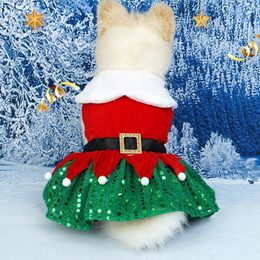 Dog Apparel Christmas Dress Up Durable Unique Festive Lovely High Quality Pet Tree Skirt Santa Theme Accessories