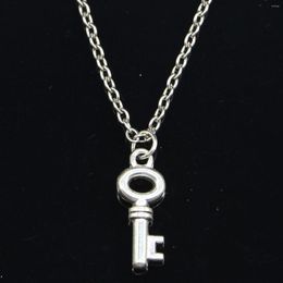 Chains 20pcs Fashion Necklace 18x6mm Skeleton Key Pendants Short Long Women Men Colar Gift Jewelry Choker