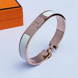 High quality designer design Bangle stainless steel rose gold buckle bracelet fashion Jewellery men and women bracelets306R