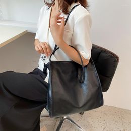 Evening Bags White Leather Women Hobos Hobo Shopper Bag Quality Soft PU Crossbody Casual Korean Female Tote