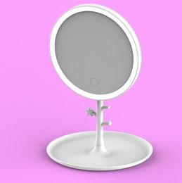 The latest 28.3X18.6CM lighted vanity mirror led filling round makeup mirror many Colours to choose from support custom logo