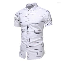 Men's Casual Shirts 2023 Summer Clothing Plus Asian Size M-7XL Fashion 9 Style Design Short Sleeve Shirt Men's Print Hawaii Beach Blouse