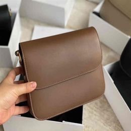 Shoulder Bags Luxury Brand Tofu Fashion Simple Small Square Bag Women's Designer High Quality Real Leather Mobile Phone Handb293q