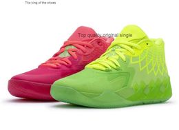 2023MB.01Running Shoes Sport Shoe Grade School Mb01 Rick Morty Kids Lamelo Ball Queen City Red For Sale Size 4.5-12