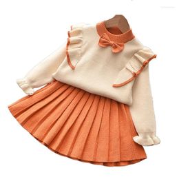 Clothing Sets Children's Girls Suits Autumn Fashion Spring And Wool Coats Skirts Boutique