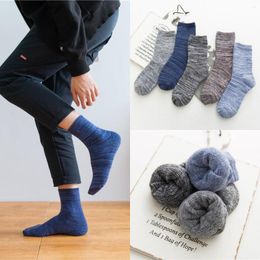 Men's Socks Autumn And Winter Stocks Style Thick Warm Wool Ring Retro