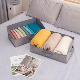 Storage Drawers Box Household Cloth Art Non-woven Handle Folding Clothing Convenient Simple