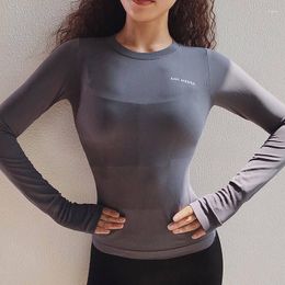 Active Shirts Long Sleeve Yoga Sport Top Fitness Gym Sports Wear For Women Femme Jersey Mujer Running T Shirt