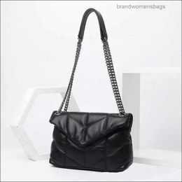 luxury classic Puffer Shoulder Bag Soft Genuine Leather Womens Ladies Composite Tote Clutch Handbags Purse Messenger Crossbody brandwomensbags