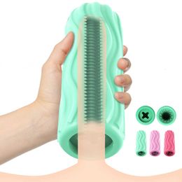 Male Masturbator Cup Soft Pussy Sex Toys Realistic Vagina Adult Endurance Exercise Products Vacuum Pocket for Men