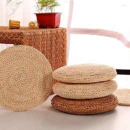 Pillow Handmade Straw Futon For Sitting Home Weave Stool Cattail Hassock Seat Japanese Tatami Prayer Mattress