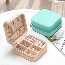 Jewellery Pouches Portable Small Trinket Earring Necklace Bracelet Ring Organiser Display Case Travel Ornaments Leather Mini Storage Box