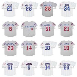 qqq8 Air01 Vintage 1992 Baseball Jerseys Greg 31 Maddux 21 Sammy Sosa 23 Ryne Sandberg 8 Andre Dawson 14 Ernie Banks 10 Ron Santo 26 Billy Williams