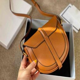 Crossbody Bag 's Leather Wallet Brand Designer Handbag Pure Colour Shoulder Simple Atmosphere Messenger Women Purses Besace 10241H