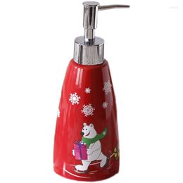 Bath Accessory Set Bear Christmas Bathroom Toothbrush Holder Bottle Mouthwash Cup Couple Household Soap Dispenser Valentine's Day Gift