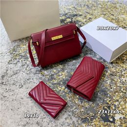 High-quality embossed handbags Pochette Felicie Clutch Bag Lady Messenger Card Holder Fashion Leopard Print Chain Wallet Ladies Sh265l