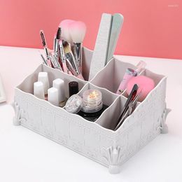 Storage Boxes Long Lasting Good Multi-Grids Pencil Holder Cosmetic Basket ABS Box Wide Application For Home