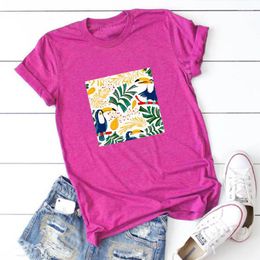 Men's T Shirts Tropical Pattern Summer Mens Clothing Hawaii Cartoon Tshirts Beach Vacation Travel Tees Style Tops