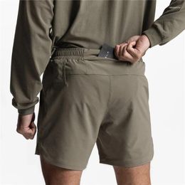 Men's Shorts Men Summer Style Trend The Beach 2 In 1 Double-Deck Quick Dry Fitness Room Male Training Sports Short Pant
