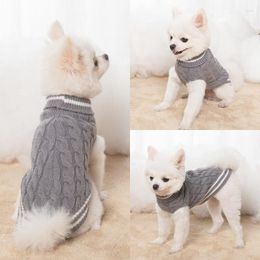 Dog Apparel Warm Cat Sweater Clothing Winter Turtleneck Knitted Thicken Pet Puppy Clothes Costume Small Dogs Cats Vest Coats